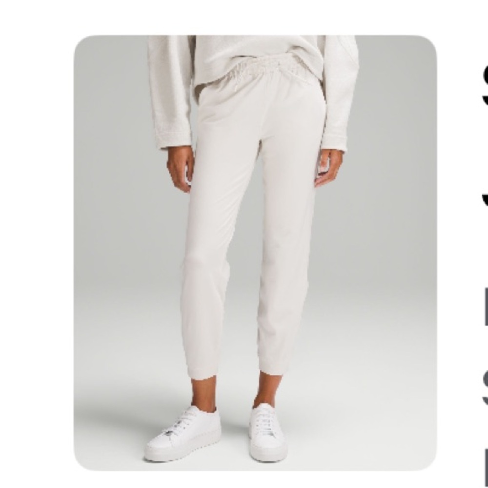 Lululemon jogger, Bone Color, size 6